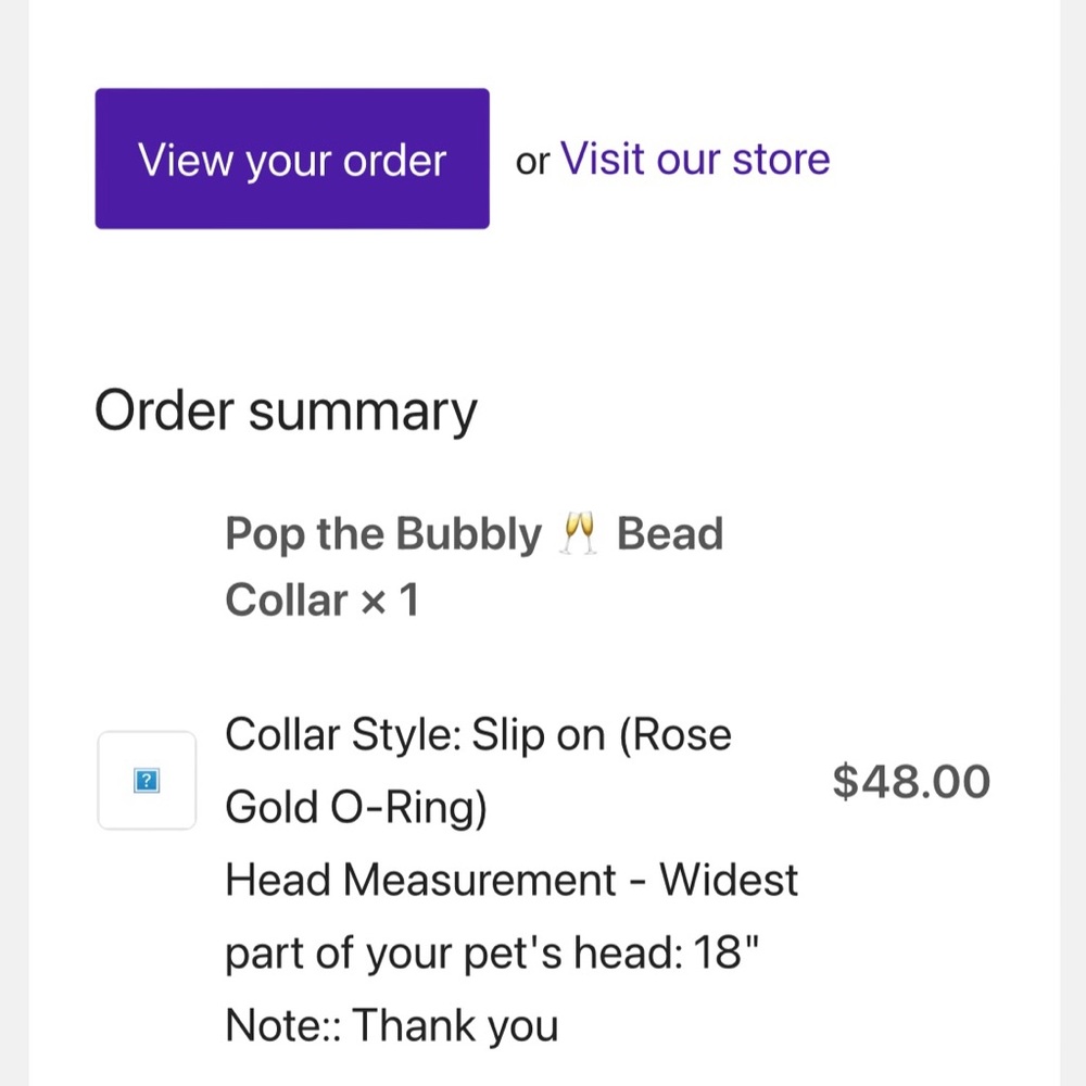 18” dog necklace - collar-style slip-on Hypnotic Dog Co necklace - Picture 2 of 3
